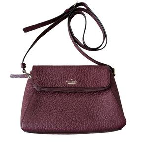 Kate Spade NWOT Maroon Zipper/ Magnetic Closure Shoulder Strap Purse